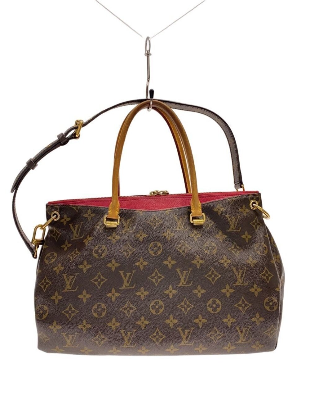 LOUIS VUITTON Pallas Monogram Canvas Dahlia Brown